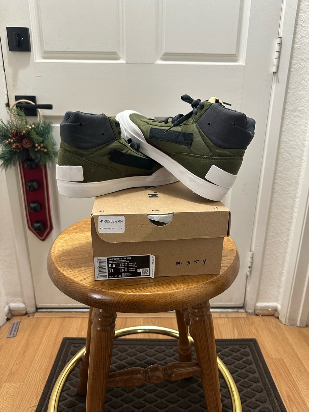 Nike Drop-Type Mid Size Men's 9.5 Shoes Green